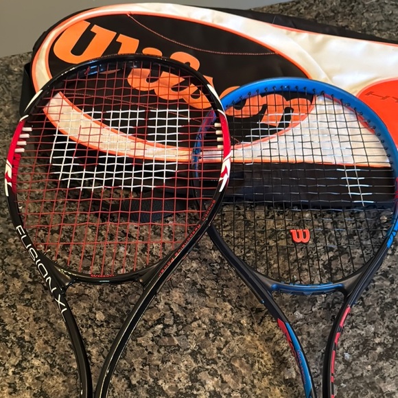 Wilson Fusion and Head Tennis Rackets with Bag - EUC - Picture 7 of 11